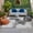 Gray, Charcoal, Silver, variant on Black Gray Palm Leaves Outdoor Rug for Patio/Deck/Porch, Non-Slip Large Area Rug 4 x 6 Ft, Summer Tropical Botanical Retro Indoor Outdoor Rugs Washable Area Rugs, Reversible Camping Rug Carpet Runner