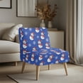 thumbnail image 3 of HELLHERO Snowmen Easy Installation Armless Accent Chair Cover with Dustproof, Easy to Install Armless Accent Chair Washable Cover, 3 of 8