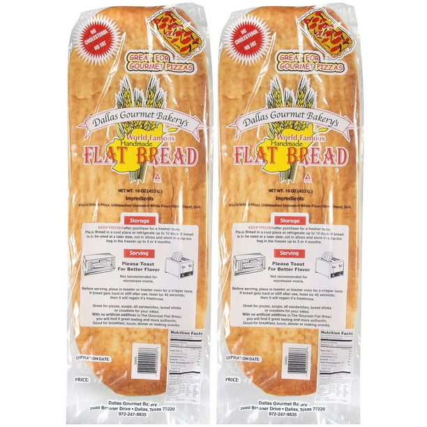 Dallas Gourmet Bakery's Natural Flat Bread 16 oz. 2 pk. Walmart