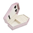 thumbnail image 3 of Caja de terciopelo para joyas jinwen rosa, aretes, pendientes, collares, caja de regalo, caja para anillos, 3 of 8