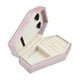 thumbnail image 3 of Caja de joyería de terciopelo, estuche portátil para guardar pendientes, collares y joyas, estuche protector de viaje para rosa B, 3 of 9