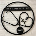thumbnail image 2 of Handmadetneonsign Custom Heart Stethoscope Nursing Metal Wall Art LED Light - Personalized Doctor Name, 2 of 3