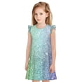 thumbnail image 1 of Balery Beautiful Glitter Camisón de princesa para niñas, pijama de algodón con mangas abullonadas, suave y bonito.-Medium, 1 of 6