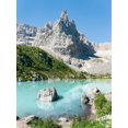 thumbnail image 2 of Zwick, Martin 12x14 White Modern Wood Framed Museum Art Print Titled - Ponta de Sorapis seen from Lago del Sorapis in the Dolomites of the Veneto, 2 of 4