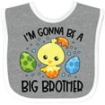 thumbnail image 3 of Inktastic Easter I'm Gonna Be a Big Brother with Green and Blue Eggs Boys Baby Bib, 3 of 4