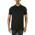 thumbnail image 3 of ToBeInStyle Men's Cotton Slim Fit Classic Polo T-Shirt - Black - XL, 3 of 6
