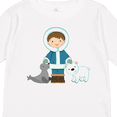 thumbnail image 4 of Inktastic Eskimo Boy Cute Alaska Boys Long Sleeve Toddler T-Shirt, 4 of 5