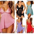 thumbnail image 3 of FAMY Tallas Grandes Lencería Para Mujer Vestido Ropa Interior Babydoll De Dormir + Tangapangjing, 3 of 3
