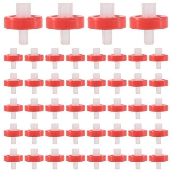 100 PCS Syringe Filter PTFE, Syringe Lab Filter 25mm Membrane Diameter, 0.22μM Pore Size, HPLC