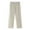 Beige, variant on YUGYXL Casual Straight Pants for Women Cotton Linen Long Pants Summer Elastic Waist Wide Leg Pants with Pockets Blue L