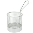 thumbnail image 1 of Cesta redonda de acero inoxidable para patatas fritas y postre, soporte para contenedor de alimentos y frutas, herramienta de cocina, 1 of 11