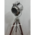 thumbnail image 3 of Royal Chrome Spotlight Adjustable Brown Screw Tripod Floor Lamp, 3 of 6