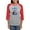 Heather/Red, variant on CafePress - Pro Ukraine Support Ukrainian Long Sleeve T Shirt - Womens Baseball Tee