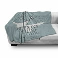 thumbnail image 3 of Saying Soft Flannel Fleece Throw Blanket, Mountain Peaks Never Stop Dreaming Goal Success Aspiration Print, Cozy Plush for Indoor and Outdoor Use, 50" x 60", Pale Green White, by Ambesonne, 3 of 6