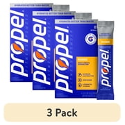 (3 pack) Propel Zero Sugar Mango, On the Go Packs, Electrolyte Powder Drink Mix, 0.11 oz, 8 Count packets