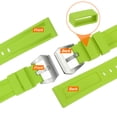thumbnail image 4 of Uxcell Silicone Watch Bands 26mm Width Waterproof Quick Release Rubber Watch Bands with Silver Buckle for Men Women, Light Green, 4 of 7