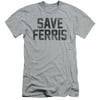 Ferris Buellers Day Off Comedy Movie Save Ferris Adult Slim Fit T-Shirt Tee