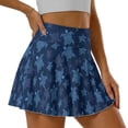 thumbnail image 4 of KUIFORTISea Turtle Tennis Skirt for Women Fashion Stretchy High Waisted with Pockets Inner Shorts Comfortable Athletic Skirts for Workout Pickleball Running, 4 of 7