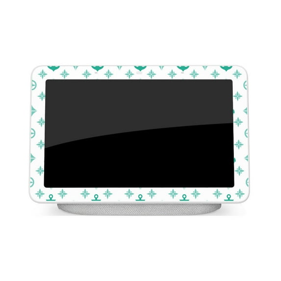 Skin Decal Wrap Compatible With Google Home Hub Sticker Design Teal Designer