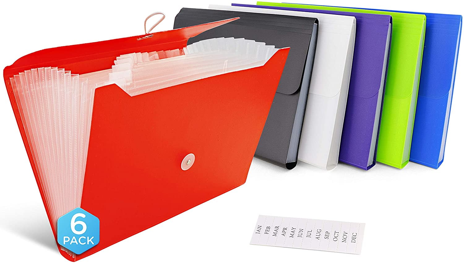 Poly Expanding File Folders Letter Size 13 Pocket File Bag Folder