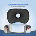 thumbnail image 5 of Bohorizon Ear Piercing Pillow for Side Sleeping with Holes for Ear Pain, Black, 5 of 8