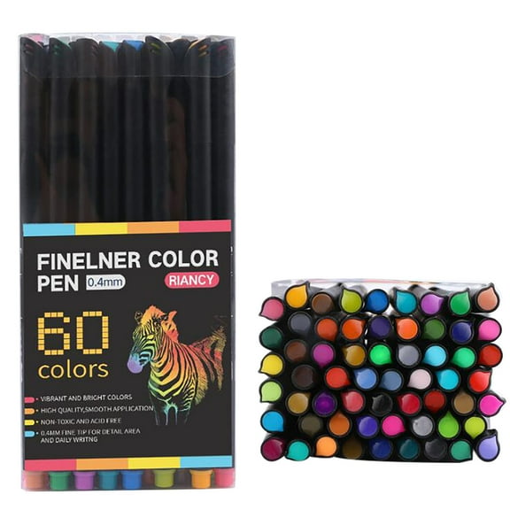 Fridja Pen Colored Needle Pen Thread Drawing Pen 60 Color Painting Set(1ml) Clearance