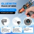 thumbnail image 6 of Doulami Cordless Hot Glue Gun with 2000mAh Rechargeable Battery, Mini Glue Gun with 22 Glue Sticks for DIY Arts Crafts Working, 6 of 8