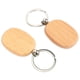 thumbnail image 5 of 40 Piezas de Madera En Blanco Llaveros de Madera de Bricolaje Regalos de Etiquetas Clave ÓValo Amarillo, 5 of 5