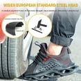 thumbnail image 4 of AUXDIQ Work Shoes Men Women Breathable Steel Toe Cap Industrial Trainers Lightweight Construction Sneakers Sport Shoes, 4 of 6