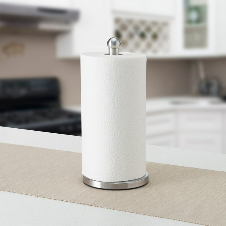Style Selections Nickel Metal Undercabinet Paper Towel Holder in the Paper  Towel Holders department at