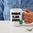 thumbnail image 4 of CafePress - Horror Flick Junkie - 15 oz Ceramic Large White Nolvety Mug, 4 of 6