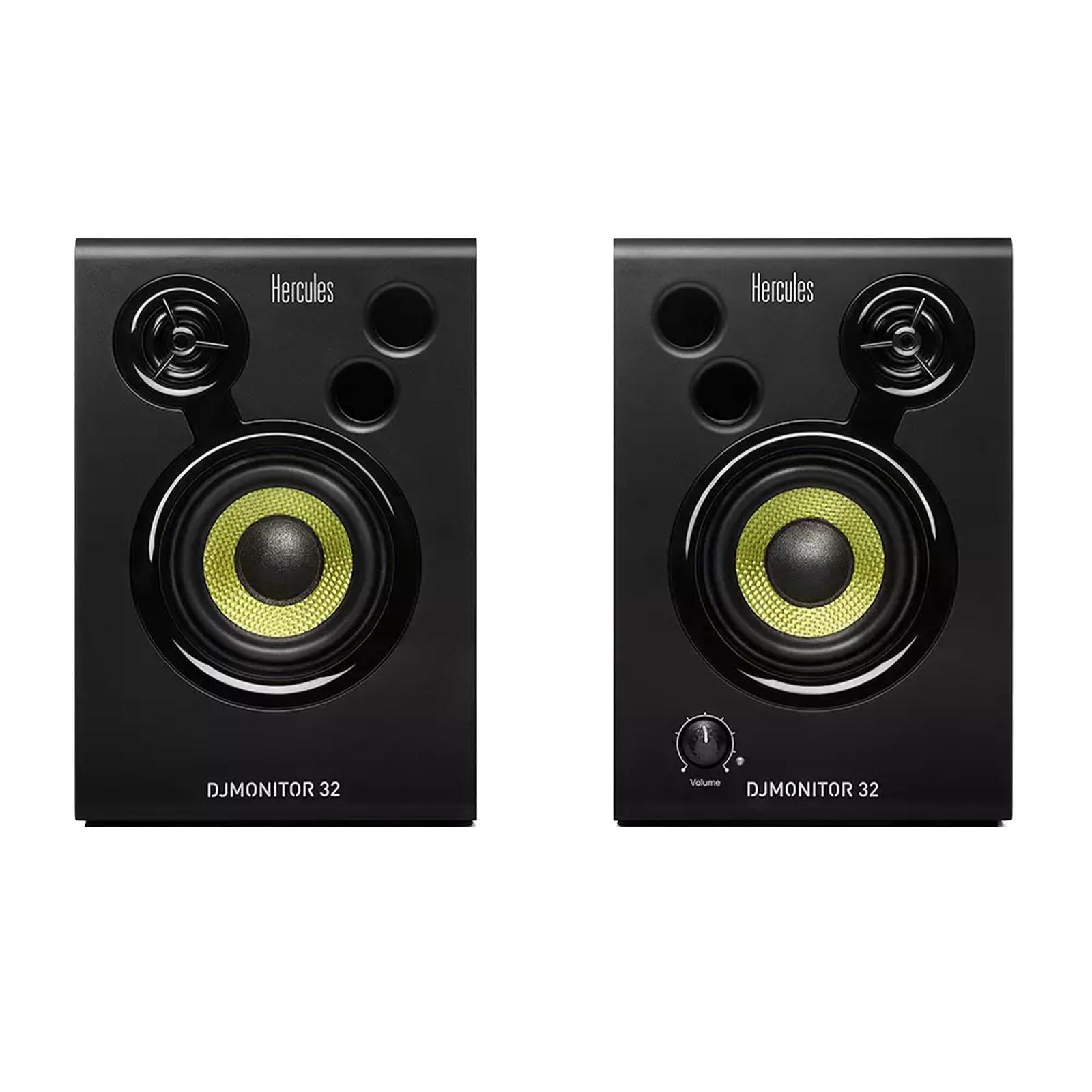 Hercules DJLearning Kit MK2 with DJ Controller, Monitor & Headphones with Desktop Stands Package