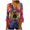 Multicolor Plus Size Blouse for Women_0, variant on CYMMPU Spring Tops Button V Neck Flare Sleeve Tie Dye T-Shirts 3/4 Sleeve Blouses for Women Dressy Casual Loose Fit Summer Trendy Shirts Empire Waist A Line T-Shirts Multicolor S
