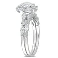 thumbnail image 3 of Everly Women's Sapphire Created Sapphire 10k White Gold Bridal Set, 3 of 6