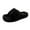 Black, variant on Winter Women's Slippers with Thick Sole Open Toe Slip-on Slides Warm Shoes Women's Fashion Casual Home Indoor Slippers