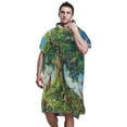 thumbnail image 7 of Hooded Beach Towel Adult Bath Poncho Towels Soft Absorbent Quick Dry for Surf Swim Pool Men Women Teens Animals Surrounded Tree, 7 of 7