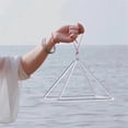 thumbnail image 2 of Quartz Bol Chantant Instruments de Percussion Thérapie Sonore 3 Pouces, 2 of 5