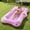 Pink Marble-M Size, variant on Pool Floats Adult, Large Floating Bed with Ice Bar, Tanning Bed Pool Raft Inflatable Lounger with Drink Holder Tanning Chair Inflatable Pool Toys for Party Beach Backyard