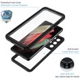 thumbnail image 4 of Samsung S21 Ultra 5G Case, IP68 Waterproof Dustproof Shockproof Case with Built-in Screen Protector, Full Body Sealed Protective Cover for Samsung Galaxy S21 Ultra, 4 of 8