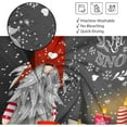 thumbnail image 3 of Gnome Shower Curtains for Bathroom Lovely Cute Sprite Christmas Let it Snow Fabric Shower Curtain Winter Xmas Holiday Bathroom Curtain Set with Hooks Included 72x72 inches, 3 of 6