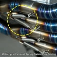 thumbnail image 4 of Unique Bargains 8 Pcs Motorcycles Exhaust Pipe Spring 68mm 2.68' Stainless Steel Exhaust Pipe Spring Hook Silver Tone, 4 of 7