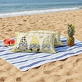 thumbnail image 4 of Rustic Lemon Gnomes Outdoor Pillow Covers Pack of 2 Summer Fruit Leaves Linen Yellow Border Waterproof Throw Pillow Covers Decorative Cushion Cases for Patio Garden Tent Balcony Couch 20x12 inch, 4 of 9