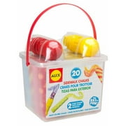 ALEX Toys Artist Studio 20 Sidewalk Chalks with 2 Holders