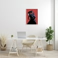 thumbnail image 2 of Stupell Industries Smiling Scottish Terrier in Red Plaid Hat Modern Painting White Framed Art Print Wall Art, 24 x 30, Design by Sally Springer Griffith, 2 of 7