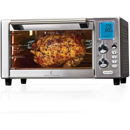 

Everyday 360 Deluxe Air Fryer Oven 15.1\u201D x 19.3\u201D x 10.4\u201D with Accessory Pack Silver