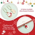 thumbnail image 4 of DIY 12Pcs Christmas Carbon Paperclips 1.5~2 Inch Alloy Pendant Paper Clip with Santa Claus Alloy Enamel Charm Enamel Paper Clips for Paper Document Note Sorting and Organizing DIY, 4 of 6