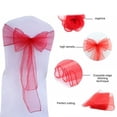 thumbnail image 6 of Organza Chair Bows Sashes for Weddings, Parties, Birthdays, Banquets, Tie Ribbon Chair Cover for Hotel & Events, 6 of 7