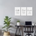 thumbnail image 2 of 3 Piece Hustle Grind Execute Wall Art Inspirational Wall Art Motivational Wall Art Office Wall Decor Positive Quotes Wall Decor Inspirational Canvas Wall Art for Office Decor (12''''Wx16''''Hx3PCS), 2 of 5