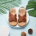 thumbnail image 4 of Meckior Toddler Girls Boys Sandals Open Toe Summer PU leather Shoes for Little Kids, 4 of 8
