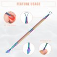 thumbnail image 3 of Unique Bargains 3 Pcs Cuticle Pusher Set Stainless Steel Double Head Cuticle Remover Tool Manicure Pusher Assorted Color, 3 of 7